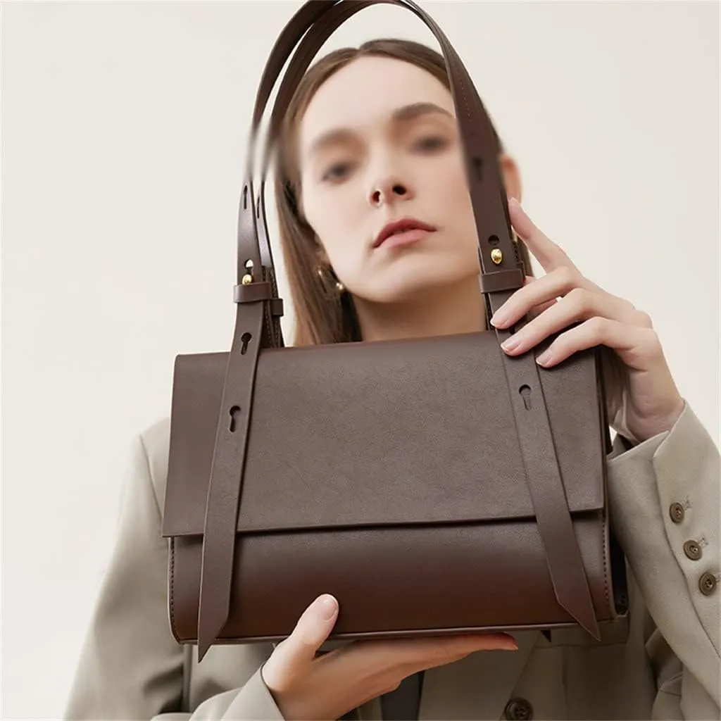 Sigle Shoulder Bag Ladies Spring Popular This Year Tote Cross Body Bag Deep Coffee Color Atmosphere