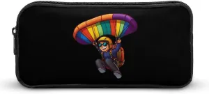 Skydiving Skydive Sky Diving Skydiver Pencil Case Cute Pen Pouch Cosmetic Bag Pecil Box Organizer for Travel Office