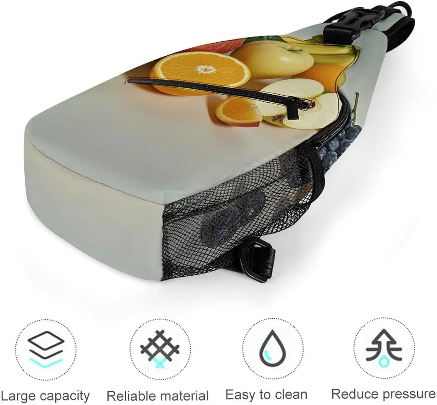 Sling Bag Crossbody Backpack for Men Women Fruits Chest Bag Crossbody Bag for Travel Sport Running