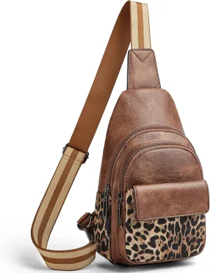 Sling Bag Crossbody Bags for Women Cross Body Fanny Packs Chest Sling Purses for Travel Shopping Leisure Sport