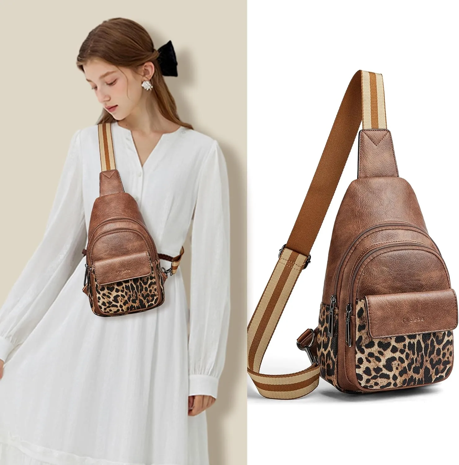 Sling Bag Crossbody Bags for Women Cross Body Fanny Packs Chest Sling Purses for Travel Shopping Leisure Sport