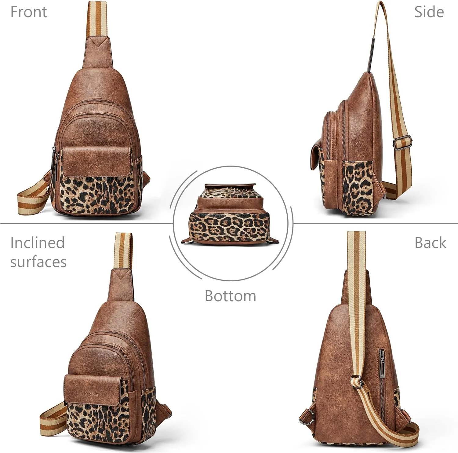 Sling Bag Crossbody Bags for Women Cross Body Fanny Packs Chest Sling Purses for Travel Shopping Leisure Sport