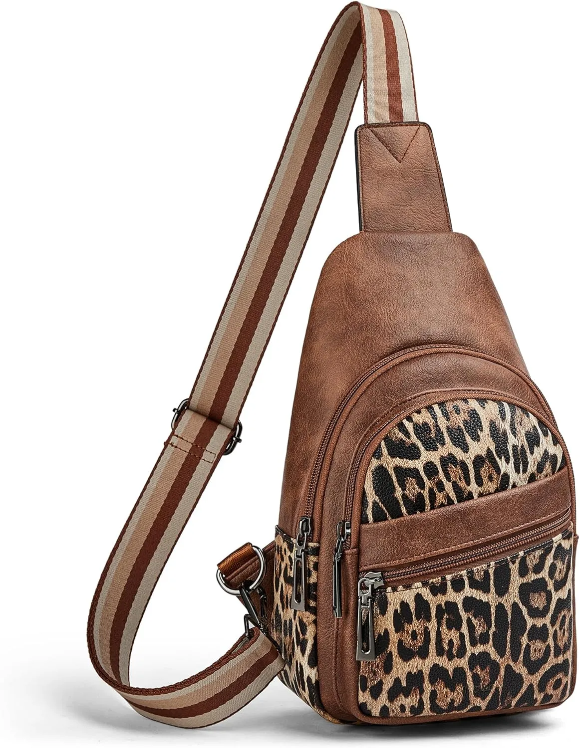 Sling Bag Crossbody Bags for Women for Travel, 3.5 x 10.5 x 6"(L x H x W),Adjustable Straps 22.5 to 44 inch