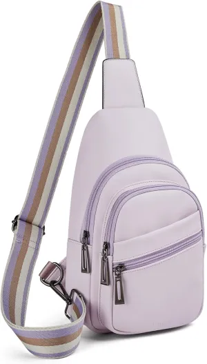 Sling Bag Crossbody Bags for Women for Travel, 3.5 x 10.5 x 6"(L x H x W),Adjustable Straps 22.5 to 44 inch