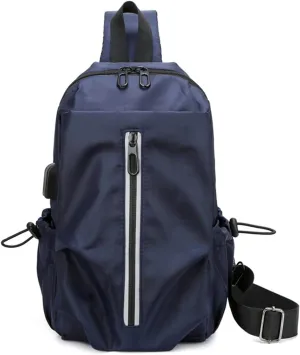 Sling Bag for Men and Women,Chest Bag Shoulder Backpack Waterproof Crossbody Backpack Hiking Daypack(Blue)