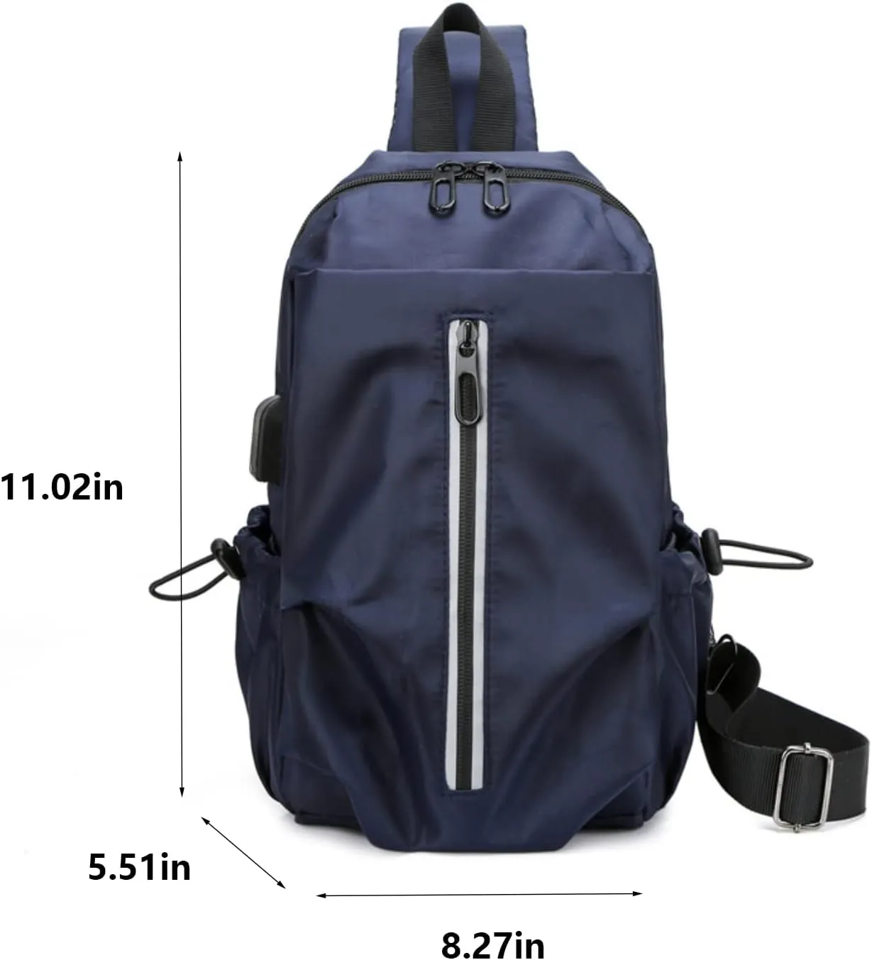 Sling Bag for Men and Women,Chest Bag Shoulder Backpack Waterproof Crossbody Backpack Hiking Daypack(Blue)