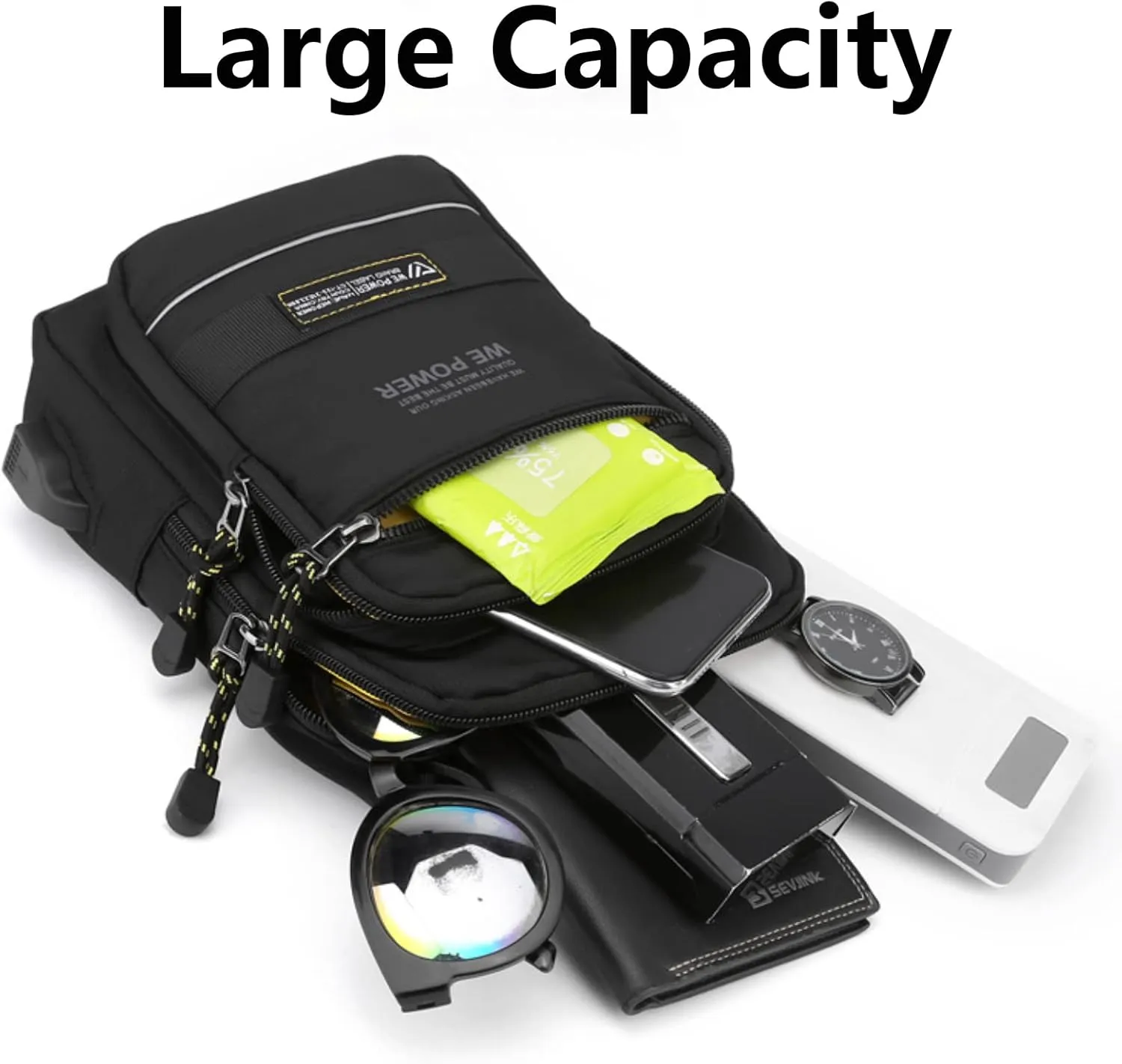 Sling Bag for Men and Women,Chest Bag Shoulder Bag Waterproof Crossbody Bag Hiking Daypack Messenger Bag(Green)