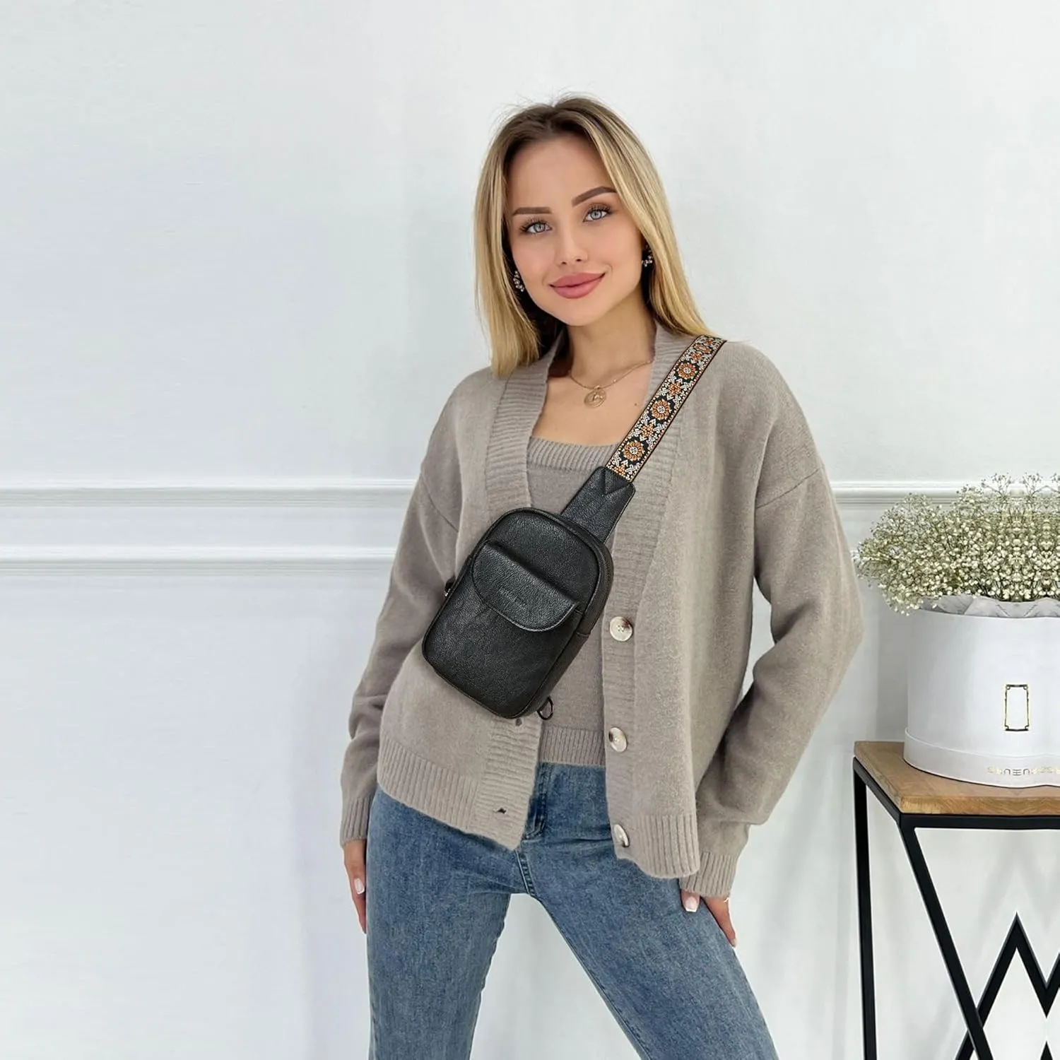 Sling Bag for Women - Crossbody & Fanny Pack for Shopping Travel