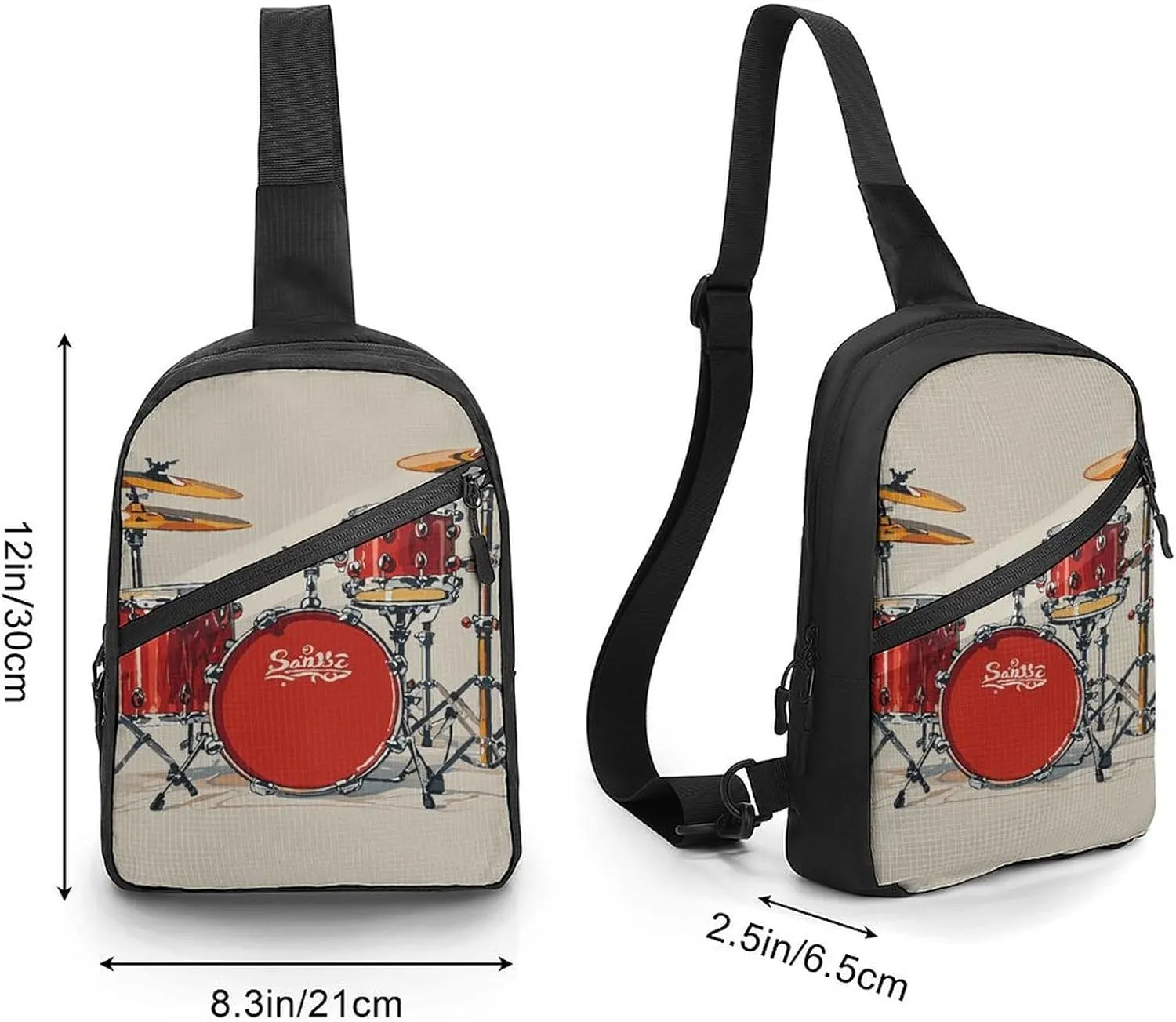 Sling Bag for Women Men Daypack Concert Party Chest Bag Crossbody Backpack for Hiking Travel
