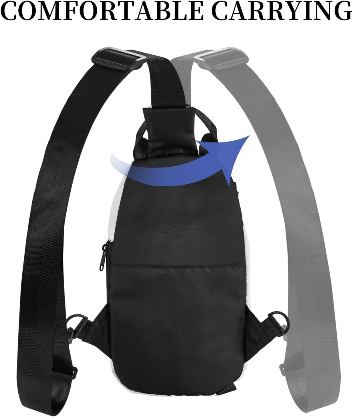 Sling Bag for Women Men Shoulder Bag Universe Landscape Painting Chest Bag Travel Fanny Pack Lightweight Casual Daypack, Umbrella on Beach, One Size