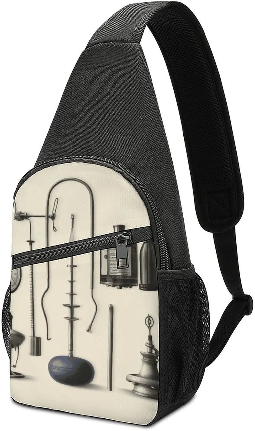 Sling Bags Instruments Crossbody Bag for Women Men Cross Body Bag for Travel Hiking Shopping