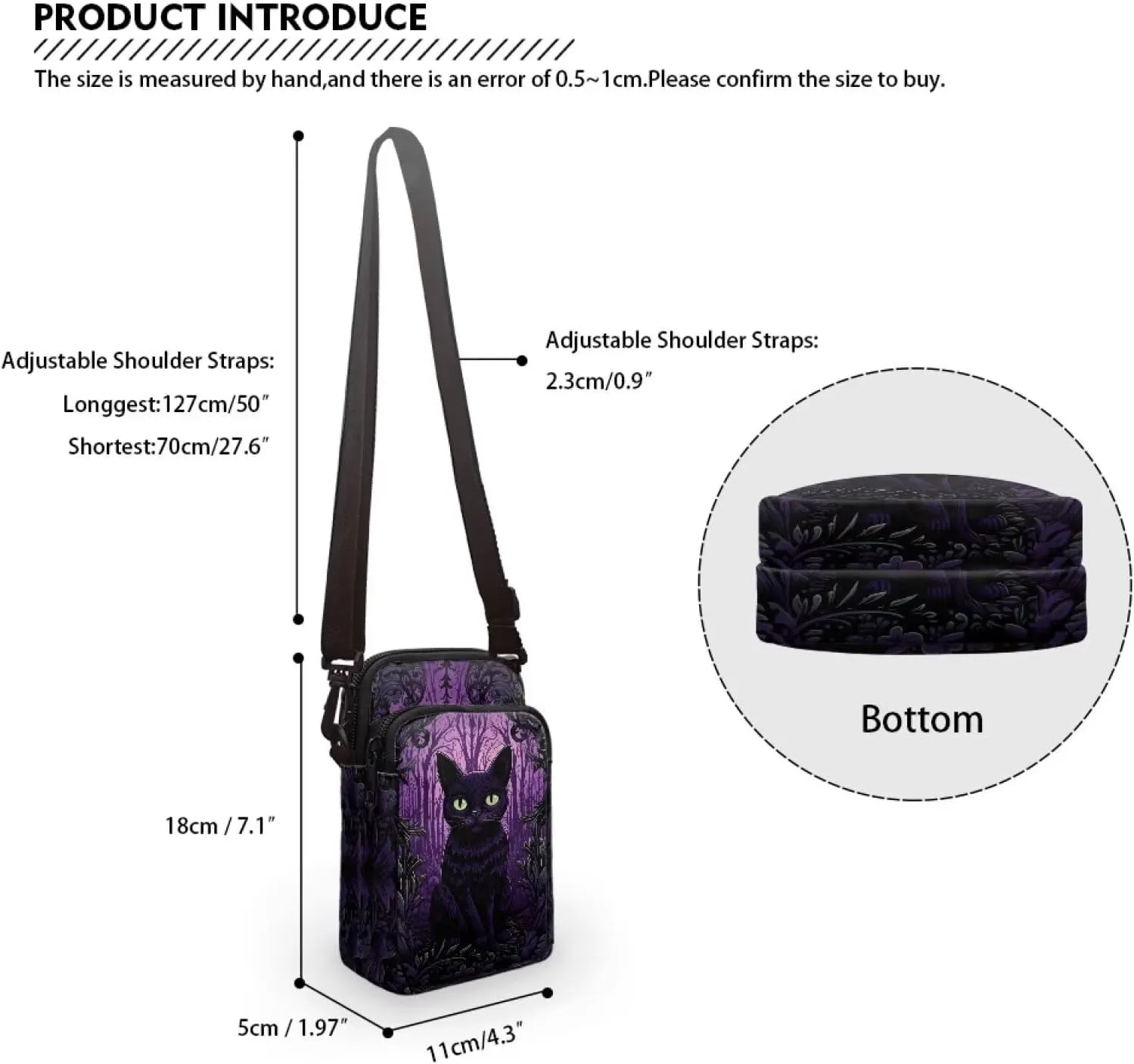 Small Crossbody Phone Bag for Women Cell Phone Purse Wallet Cute Shoulder Bag
