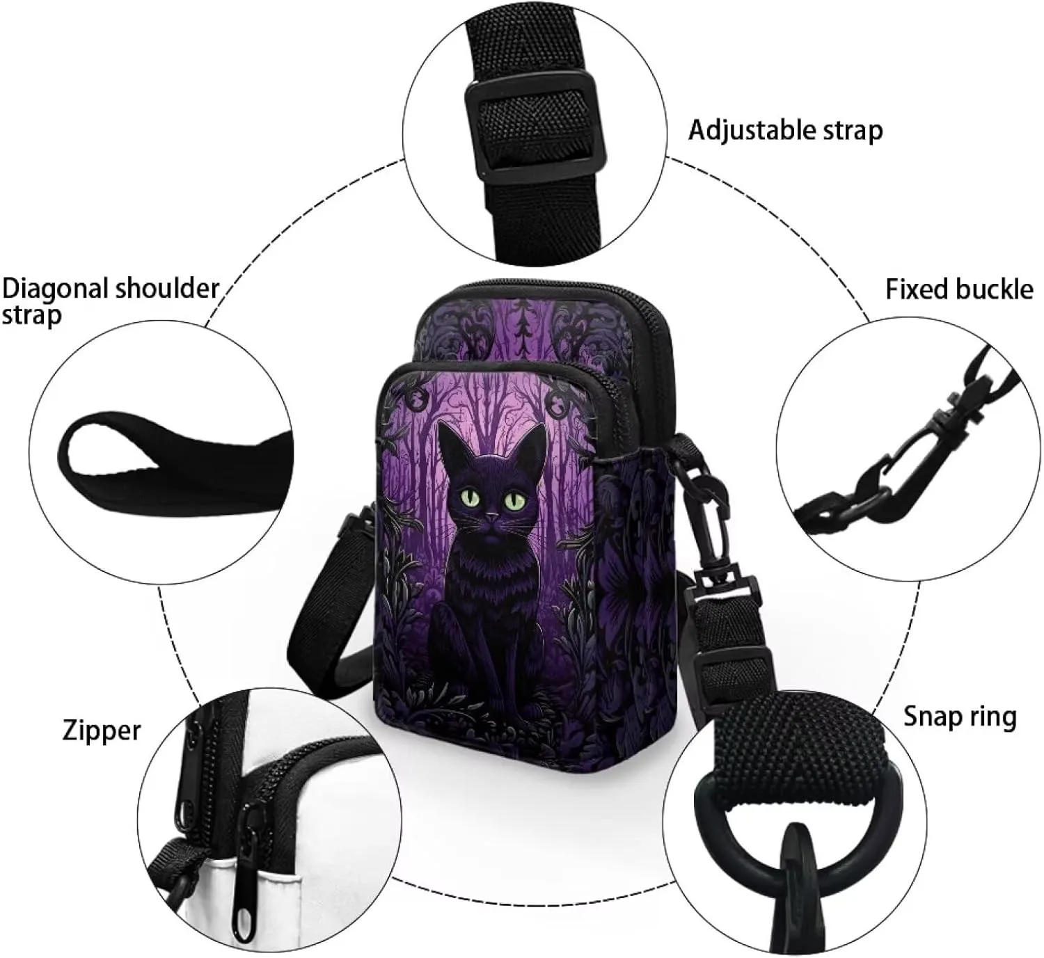 Small Crossbody Phone Bag for Women Cell Phone Purse Wallet Cute Shoulder Bag