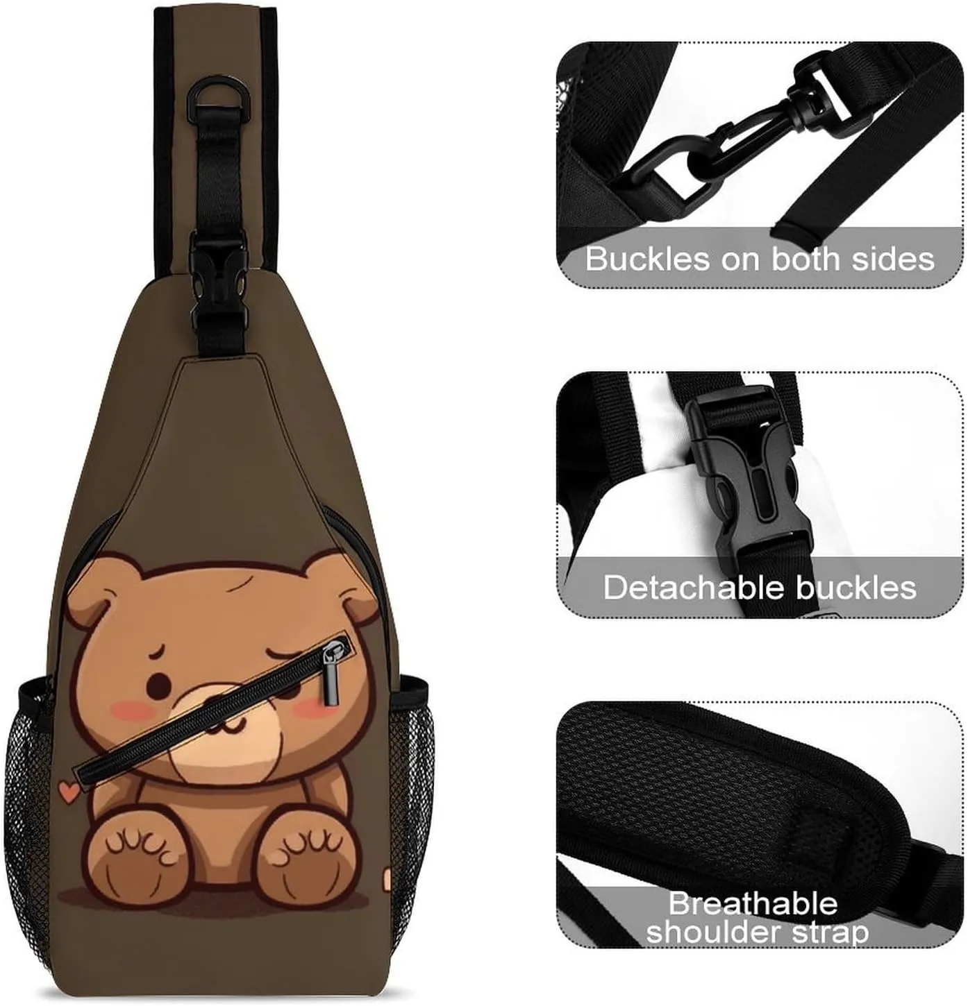 Small Crossbody Sling Backpack Flag of Venezuela Chest Bags for Traveling Chest Fashion Shoulder Bag