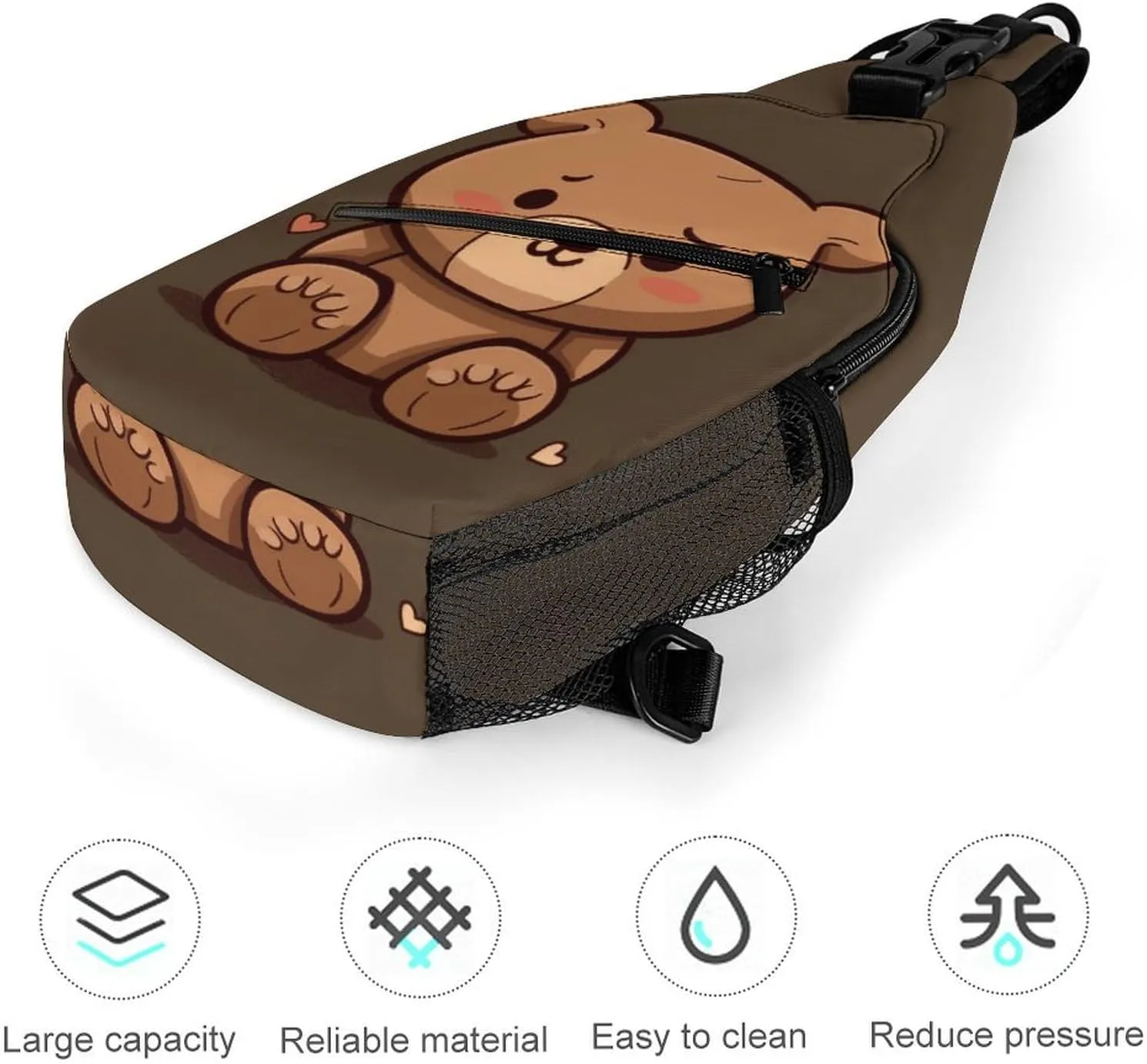 Small Crossbody Sling Backpack Flag of Venezuela Chest Bags for Traveling Chest Fashion Shoulder Bag