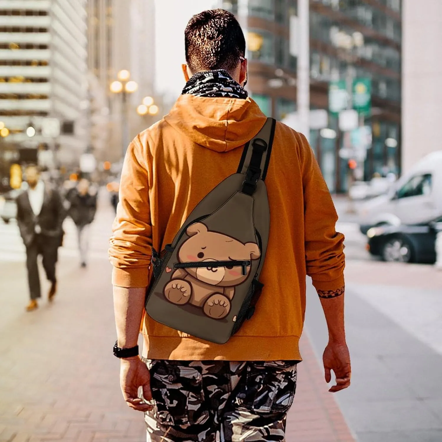 Small Crossbody Sling Backpack Flag of Venezuela Chest Bags for Traveling Chest Fashion Shoulder Bag