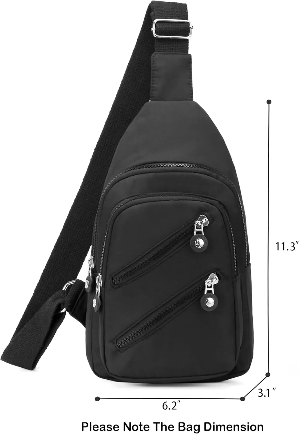 Small Sling Backpack Crossbody Sling Bag, Chest Bag Daypack Fanny Pack Cross Body Bag for Outdoors Hiking Traveling