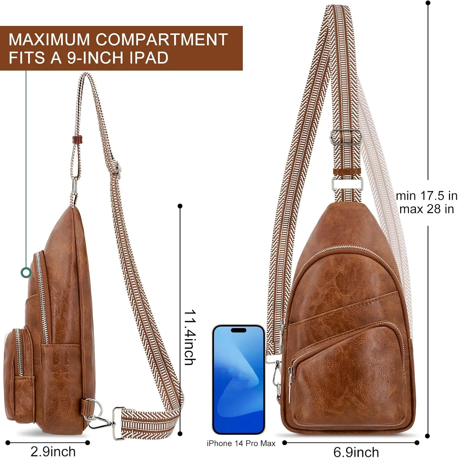 Small Sling Bag for Women, Crossbody Sling Bags for Women, Lightweight Cross Body Bag for Travel or Daily Use