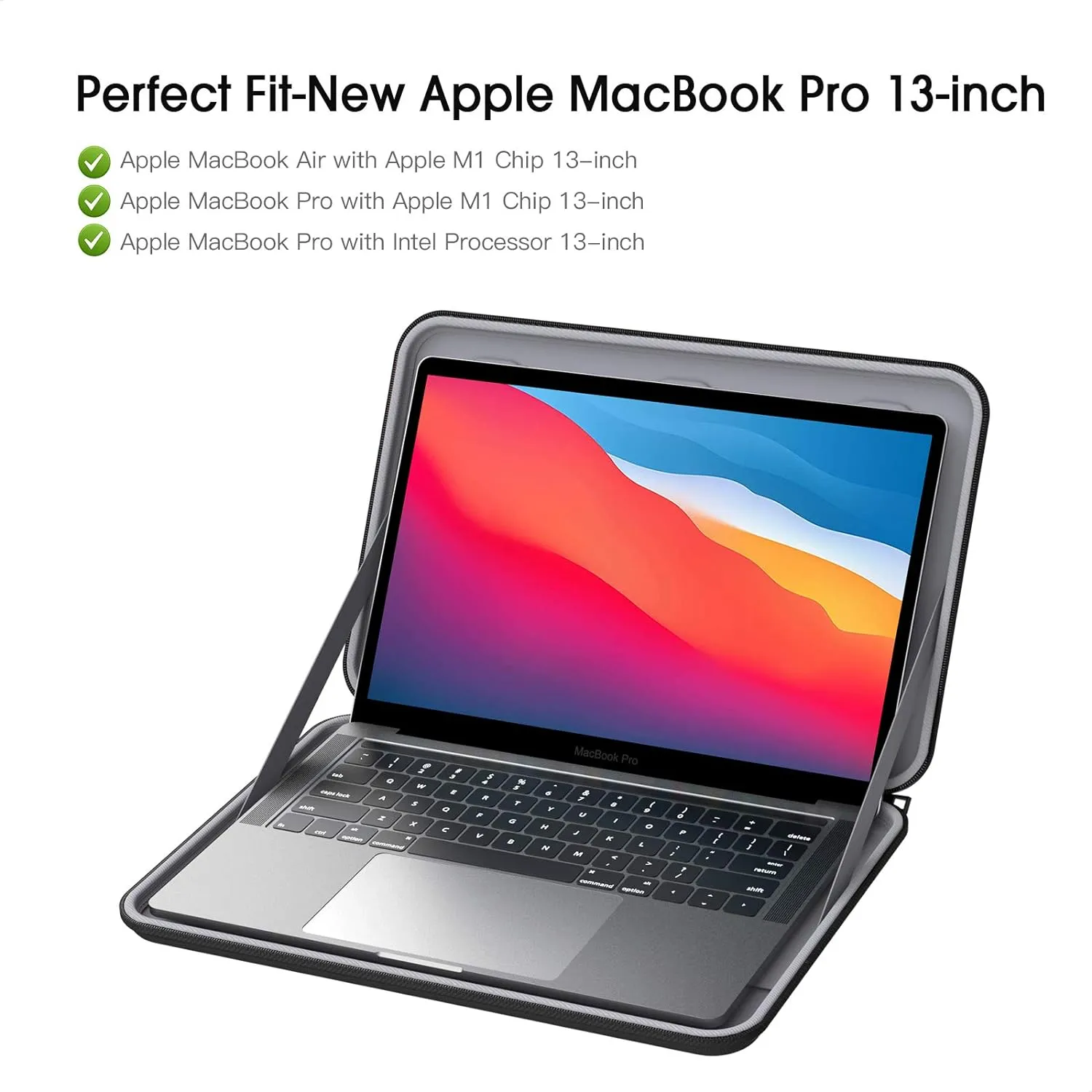 Smatree 13 inch Hard Shell Laptop Sleeve Only for 13.6 inch MacBook Air M4 2025/M3 2024, for Dell Pro 13 Premium/DELL XPS 13 Plus 13 inch Case, for 13 inch MacBook Pro 2020 Sleeve Case