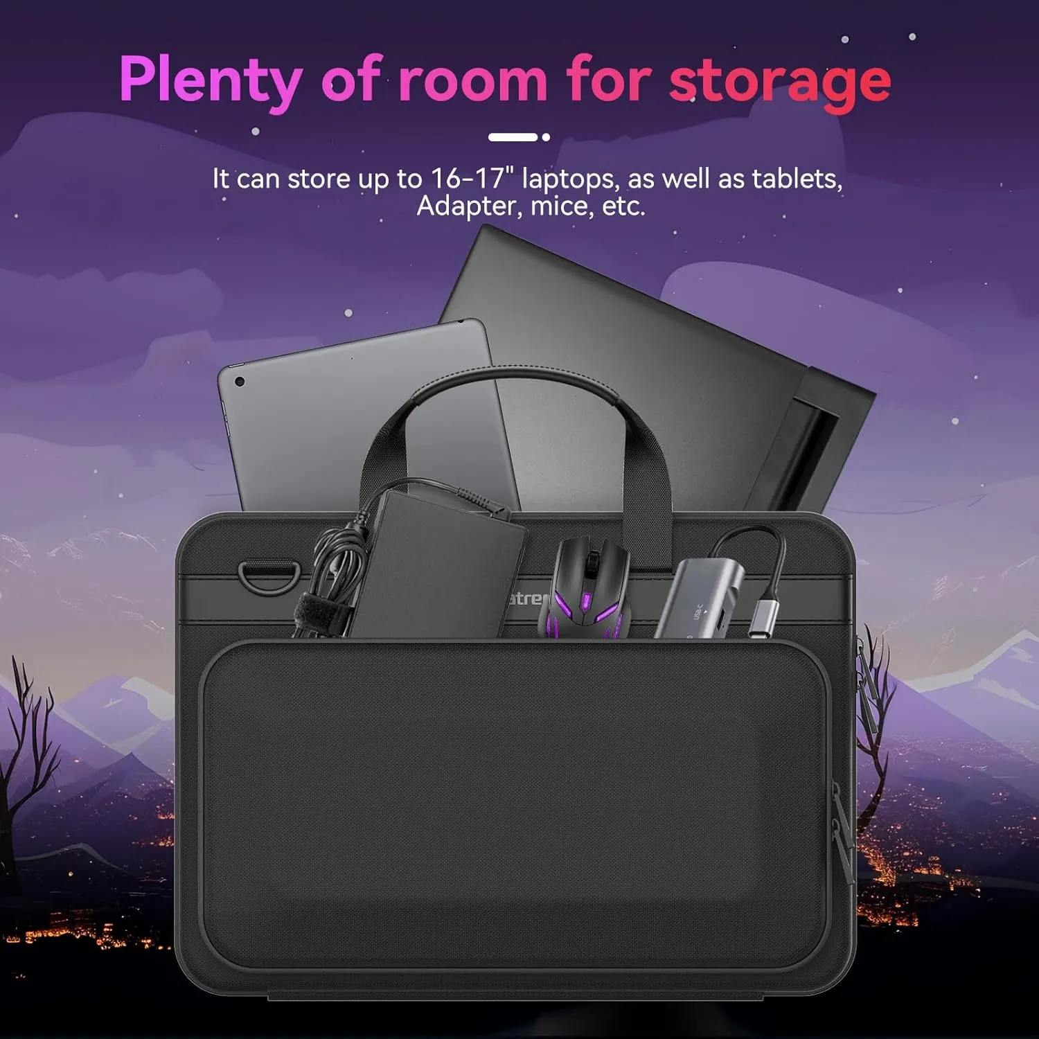 Smatree Heavy Duty Hard Case for 16 inch Acer Predator Helios 16/NEO 16, Nitro 16/V15/V16 Gaming Laptop, for Lenovo LOQ 16IRH8/16APH8/15APH8/15IRH8 Gaming Laptop (A800)