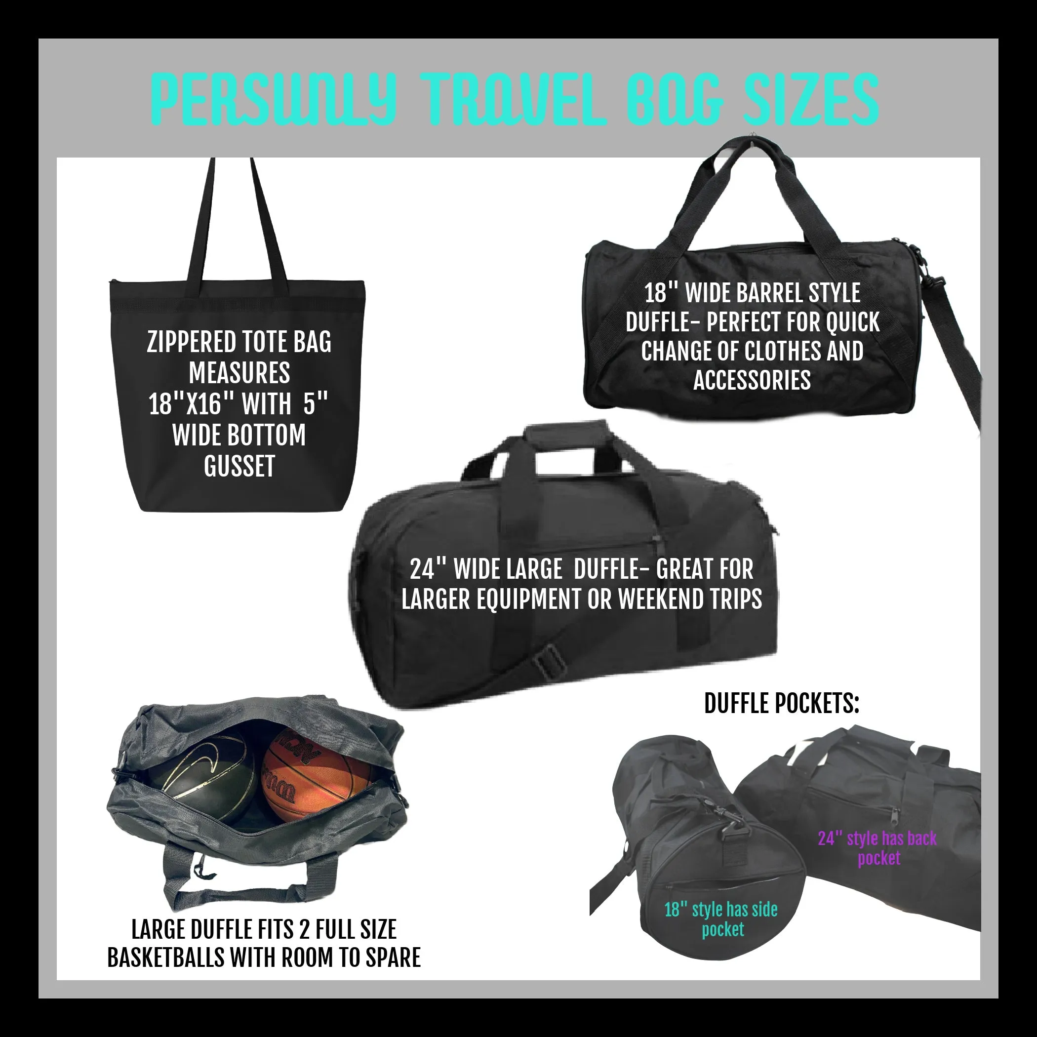 Soccer Bright Personalized Tote or Duffle Bag