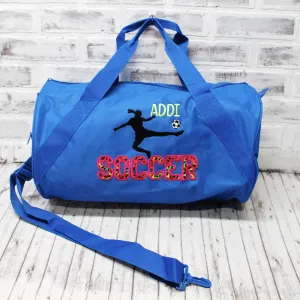 Soccer Bright Personalized Tote or Duffle Bag