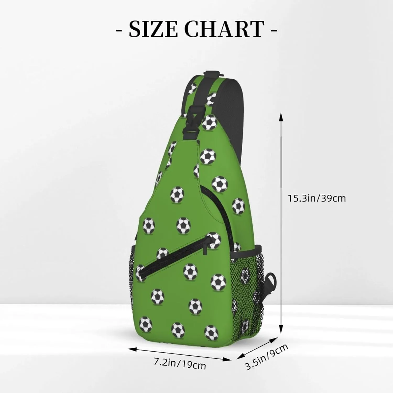 Soccer Crossbody Bag Soccer Sport Shoulder Bag Backpack Sport Sling Bag Chest Casual Daypack Bag