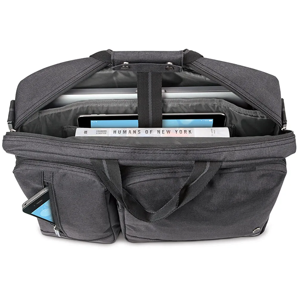 Solo Duane Hybrid Briefcase Backpack for 15.6" Laptop (Gray)