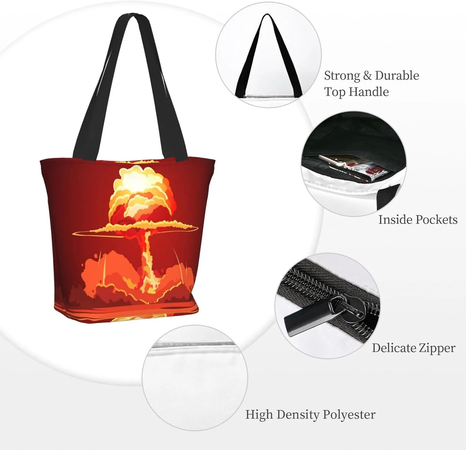 Space Meteor Star Tote Bag for Women, Travel Tote Handbags for Gym