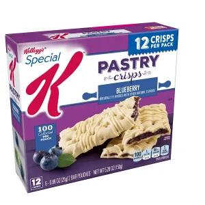 Special K Pastry Crisps, Blueberry, 5.28 oz, 12 Crisps, 2 per Pouch (6 Pouches)