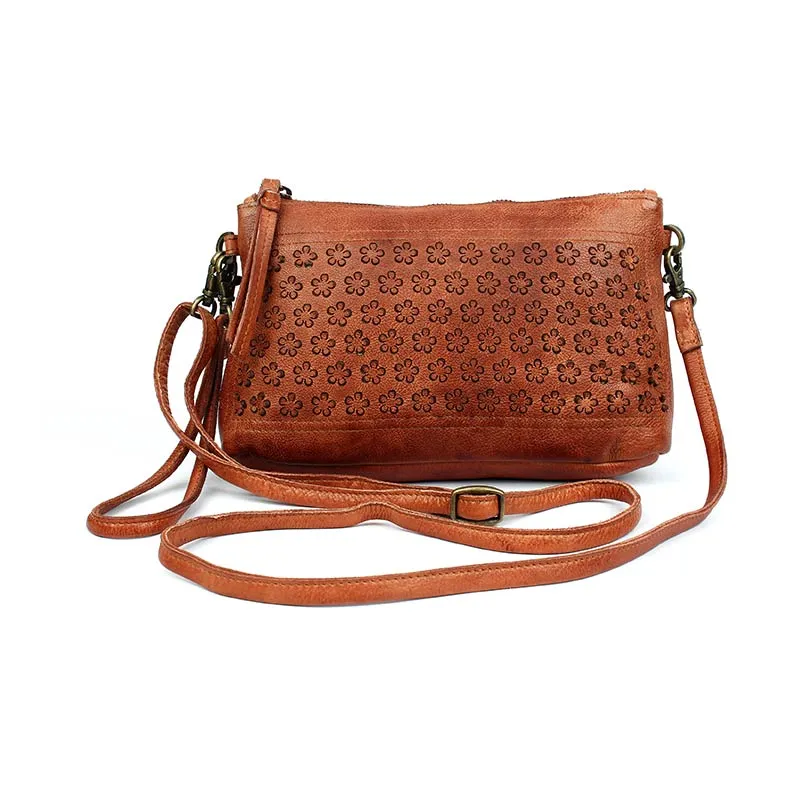 Spurflower Leather Bag