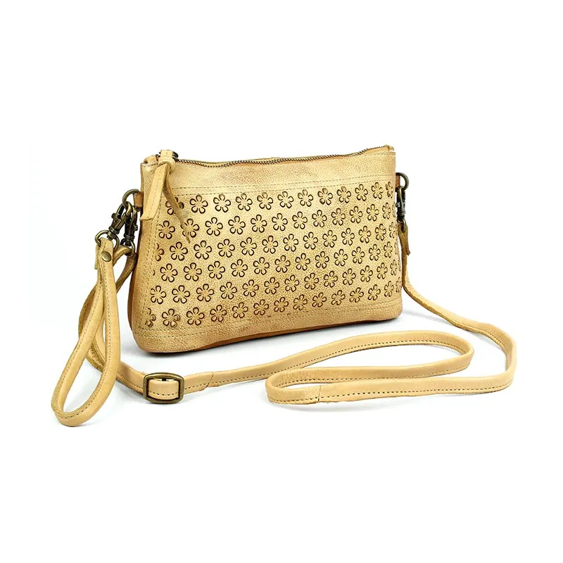 Spurflower Leather Bag
