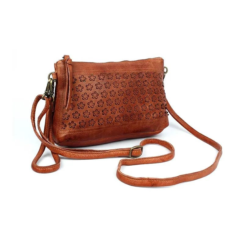 Spurflower Leather Bag