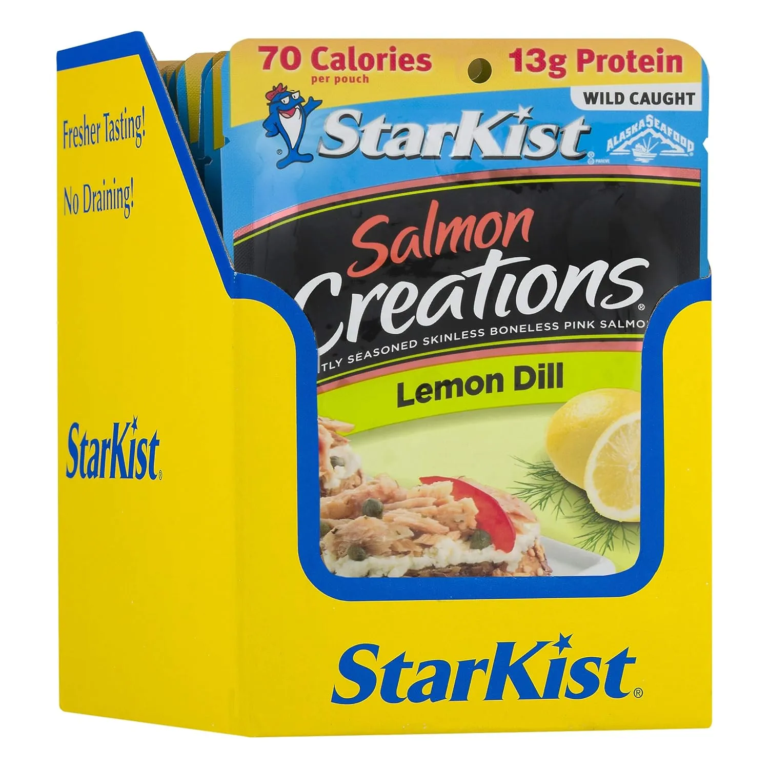 StarKist Salmon Creations Lemon Dill - 2.6 oz Pouch (Pack of 12) (Packaging May Vary)