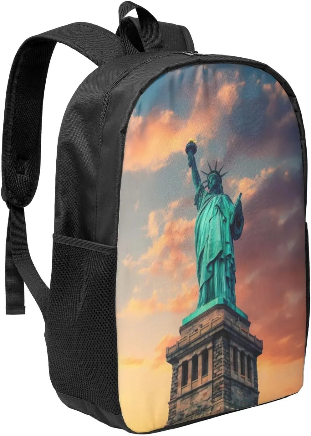 Statue Of Libertys Backpack, 17 Inch Travel Business Laptop Backpack For Women Men