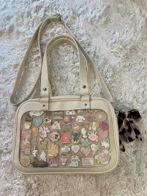 STEAMEDBUN Ita Bag Backpack with Insert Pin Display Bag for Anime Cosplay