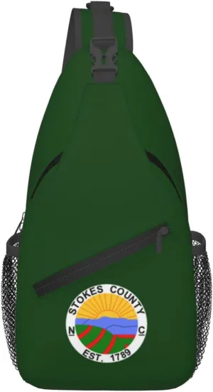 Stokes County Nc Seal Crossbody Bags For Women Men Chest Backpack Gym Shoulder Bag Travel Outdoor Sports Casual Crossbody Bags