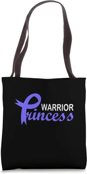 Stomach Cancer Awareness Warrior Princess Tote Bag