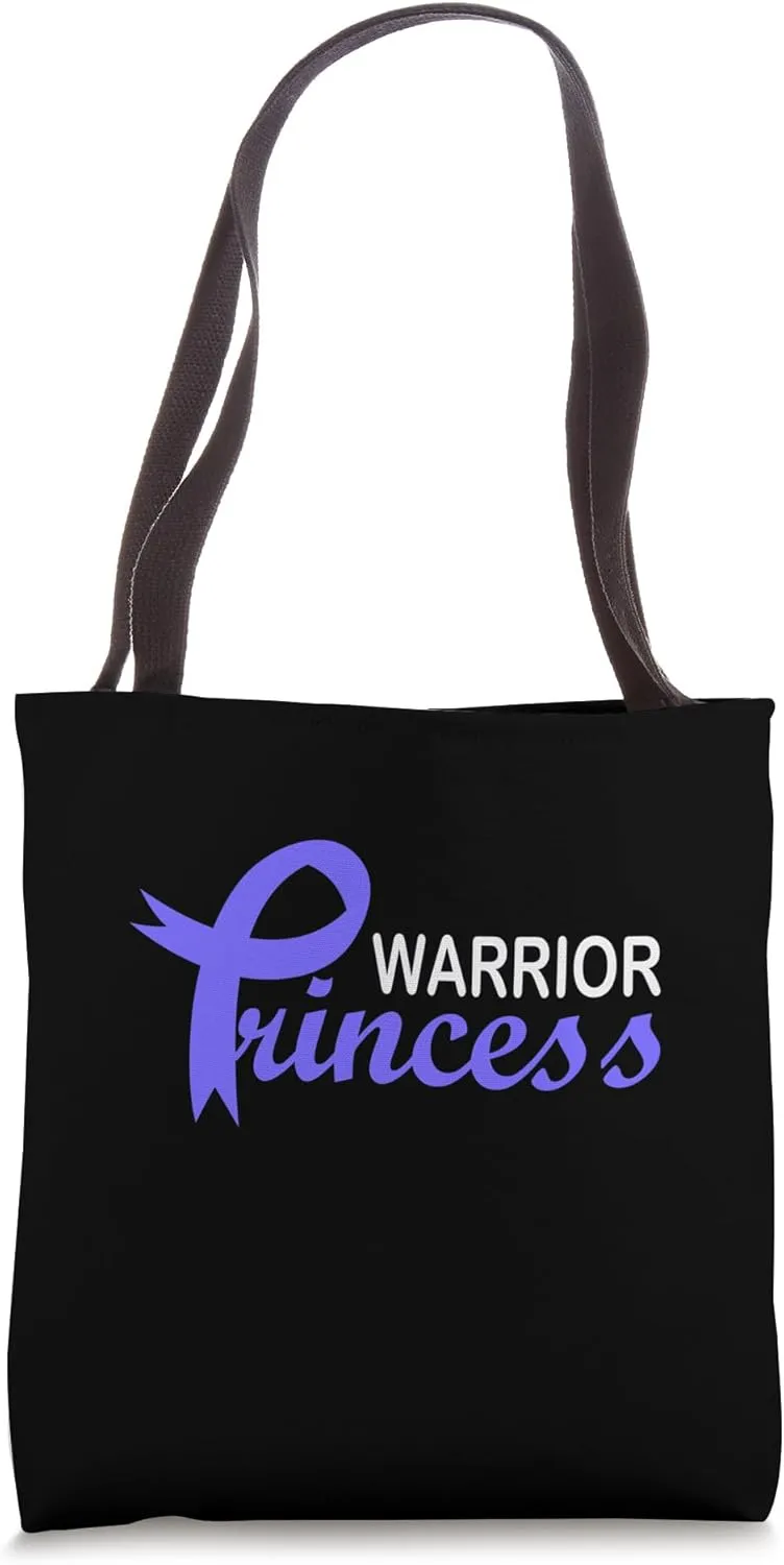 Stomach Cancer Awareness Warrior Princess Tote Bag