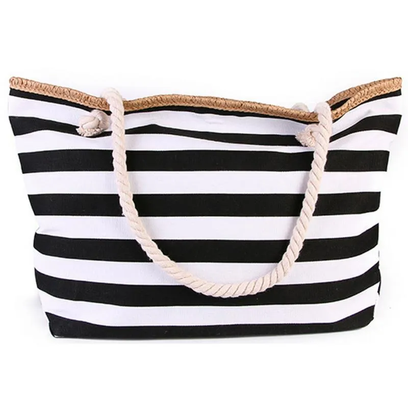 Striped Beach Tote