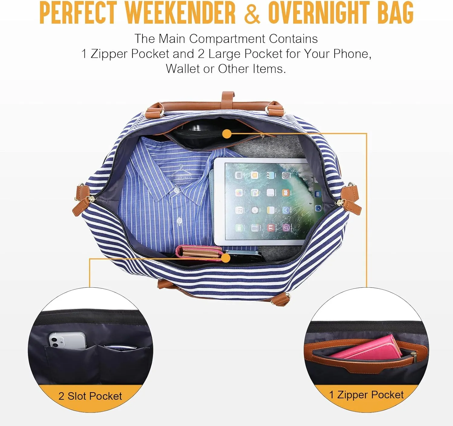 Sucipi Weekender Bags for Women Canvas Travel Duffle Bag with Shoe Compartment Overnight Bag Carry on Gym Duffel with Toiletry Bag for Traveling Weekend Hospital Bags for Labor and Delivery