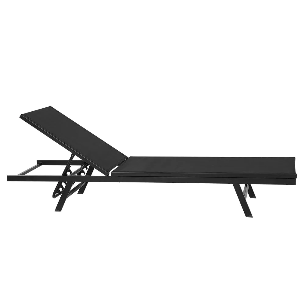 Sun Lounge Lightweight Steel Adjustable