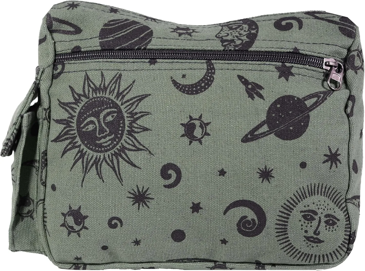 Sun Moon Planets and Stars Hippie Crossbody Shoulder Bag