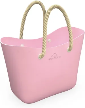 SUN NINJA Rubber Tote Bag - Extra Large Waterproof Sandproof and Washable EVA Plastic Bag for Boat Beach or Swim