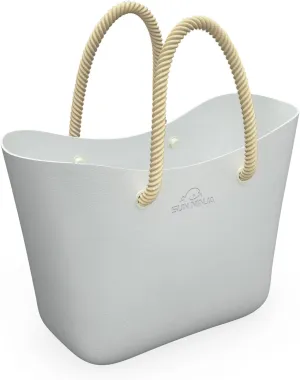 SUN NINJA Rubber Tote Bag - Extra Large Waterproof Sandproof and Washable EVA Plastic Bag for Boat Beach or Swim