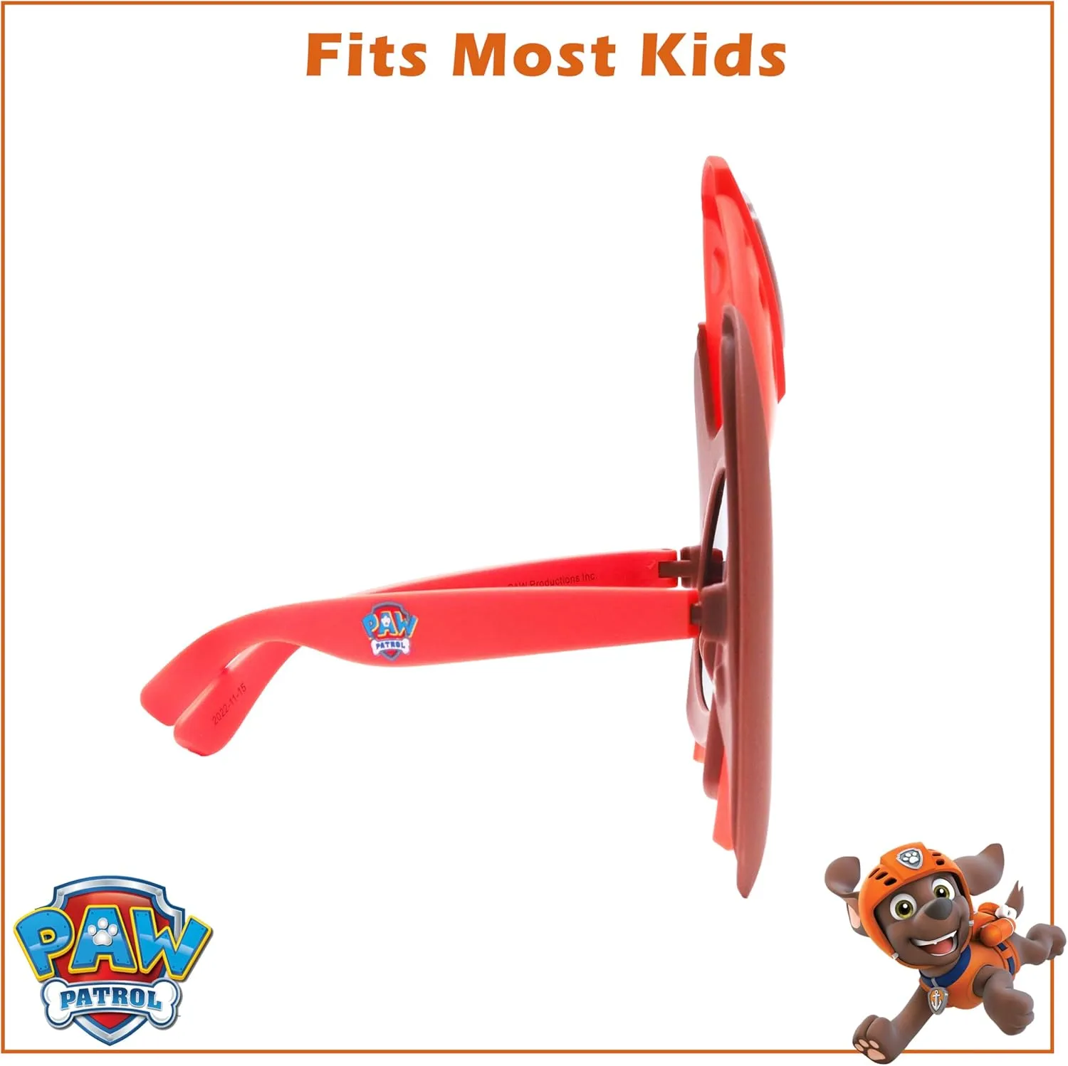 Sun-Staches Paw Patrol Child Sunglasses | Chase, Skye, Rubble, Zuma or Rocky Costume Accessory | One Size Fits Most Kids