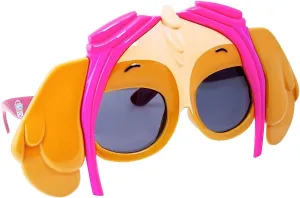 Sun-Staches Paw Patrol Child Sunglasses | Chase, Skye, Rubble, Zuma or Rocky Costume Accessory | One Size Fits Most Kids