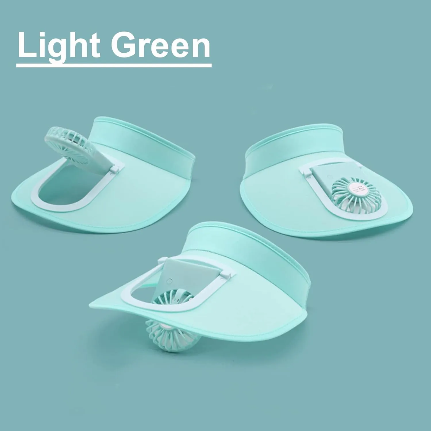 Sun Visors Hat with Fan for Women - Fan Visor Hat - Three-Speed Adjustment and Large Area Sun Protection