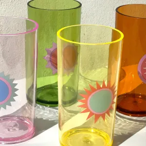Sunnylife - Poolside Tall Tumbler - Rio Sun Multi - Set of 4