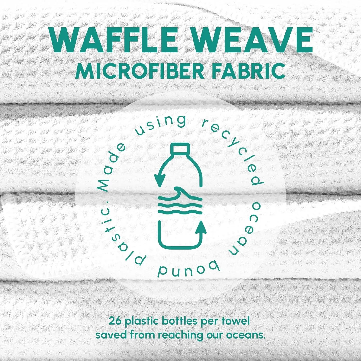 SUN'Y Waffle Microfiber Beach Towel – Sand Free, Quick Dry, Ultra Absorbent, Lightweight & Compact Travel Towel with Carry Bag - Large (63” x 31.5”), Natural Sand